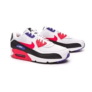 nike air max 90 white red orbit psychic purple & black